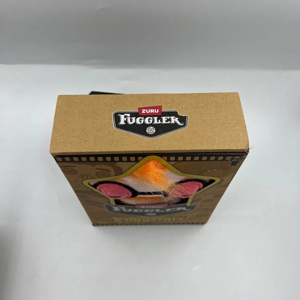 ZURU Fuggler Fuggstars Orange Hair Plush Pink Glasses Monster Collectible 9in